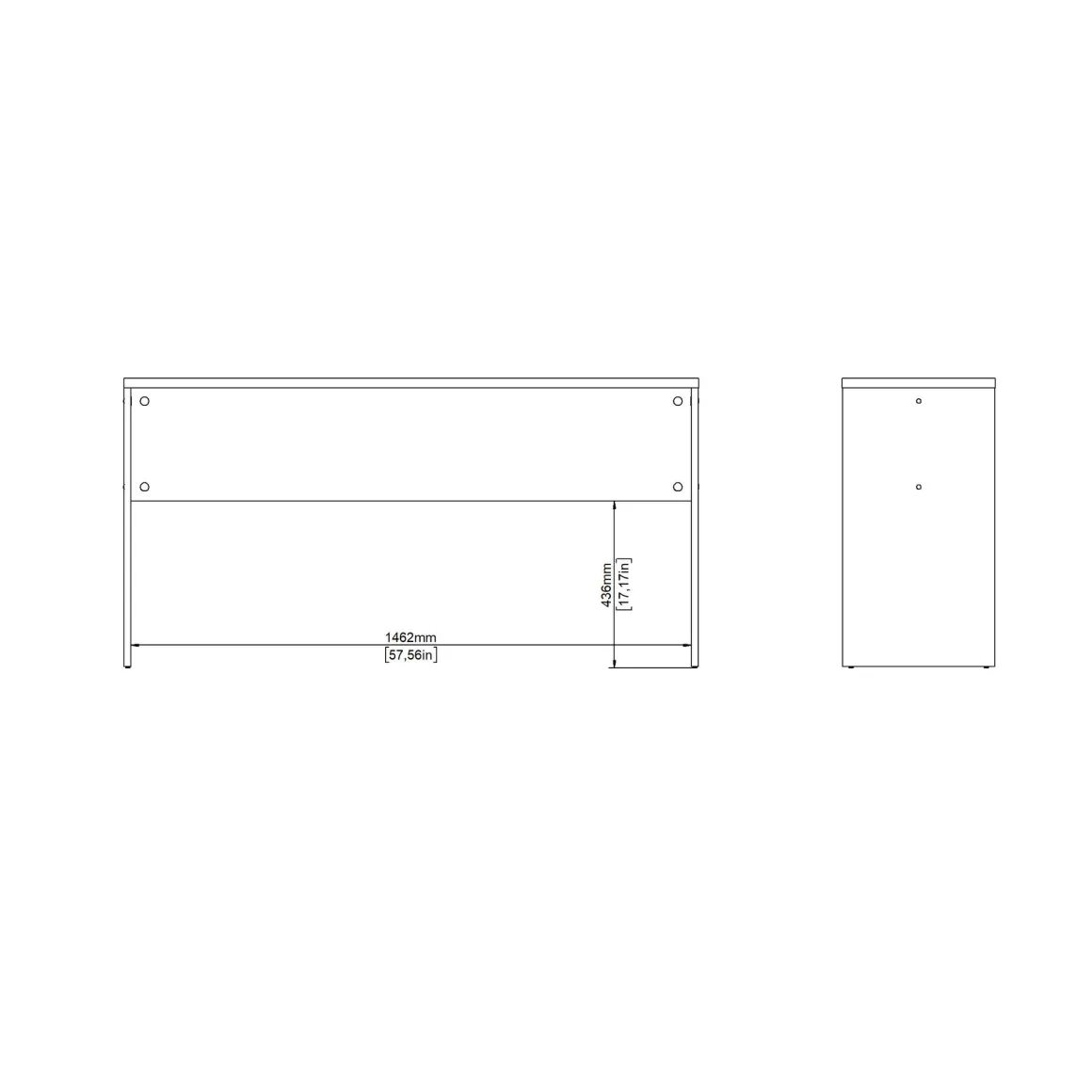 ALLUNGO SCRIVANIA SIGN CM 150X40 H. 75.6 GRIGIO OPACO: vendita online ALLUNGO SCRIVANIA SIGN CM 150X40 H. 75.6 GRIGIO OPACO in offerta