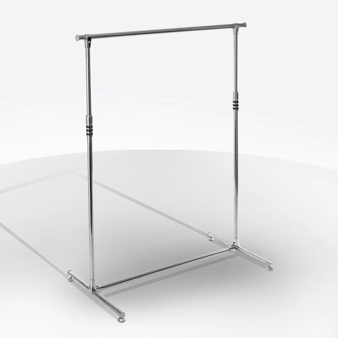 APPENDIABITI ACHILLE PALO SINGOLO ALLUNGABILE CM 172X50.5 H.190 CROMO: vendita online APPENDIABITI ACHILLE PALO SINGOLO ALLUNGABILE CM 172X50.5 H.190 CROMO in offerta