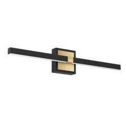 APPLIQUE A LED PEGUERA NERA/ORO H. 11CM - 1X11W 1165lm IP44: vendita online APPLIQUE A LED PEGUERA NERA/ORO H. 11CM - 1X11W 1165lm IP44 in offerta