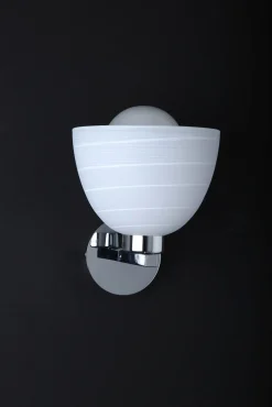 APPLIQUE CANDICE H. 19CM SATINATO BIANCO - 1XE27 MAX 42W: vendita online APPLIQUE CANDICE H. 19CM SATINATO BIANCO - 1XE27 MAX 42W in offerta