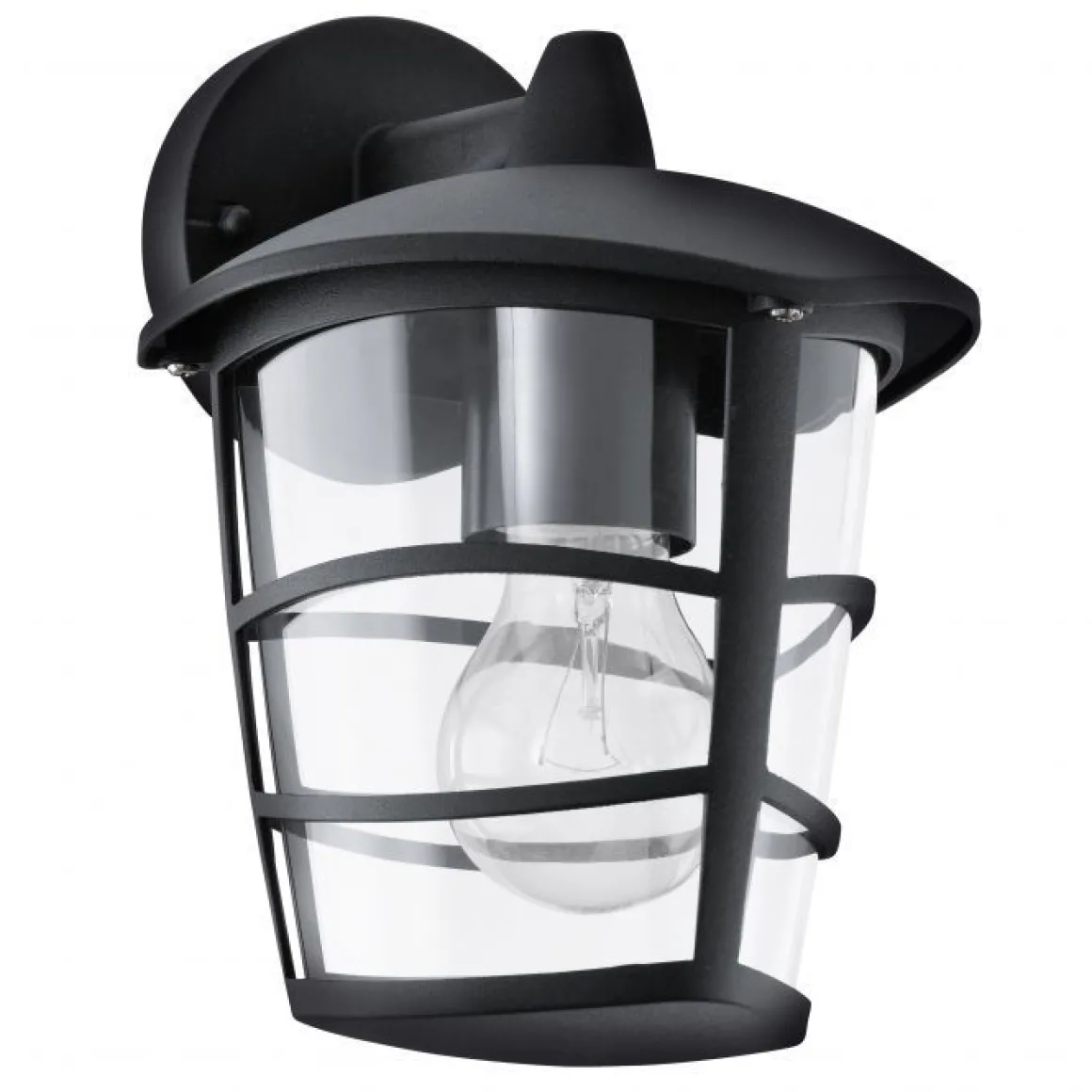 APPLIQUE DA ESTERNO ALORIA NERO 22.5CM - 1X60W E27 IP44: vendita online APPLIQUE DA ESTERNO ALORIA NERO 22.5CM - 1X60W E27 IP44 in offerta