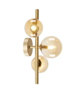 APPLIQUE 3 LUCI FENIX ORO SATINATO - 3XG9 MAX 28W: vendita online APPLIQUE 3 LUCI FENIX ORO SATINATO - 3XG9 MAX 28W in offerta