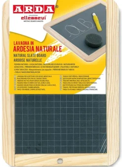 ARDA - LAVAGNA BIFACCIALE IN ARDESIA NATURALE 18X26CM: vendita online ARDA - LAVAGNA BIFACCIALE IN ARDESIA NATURALE 18X26CM in offerta