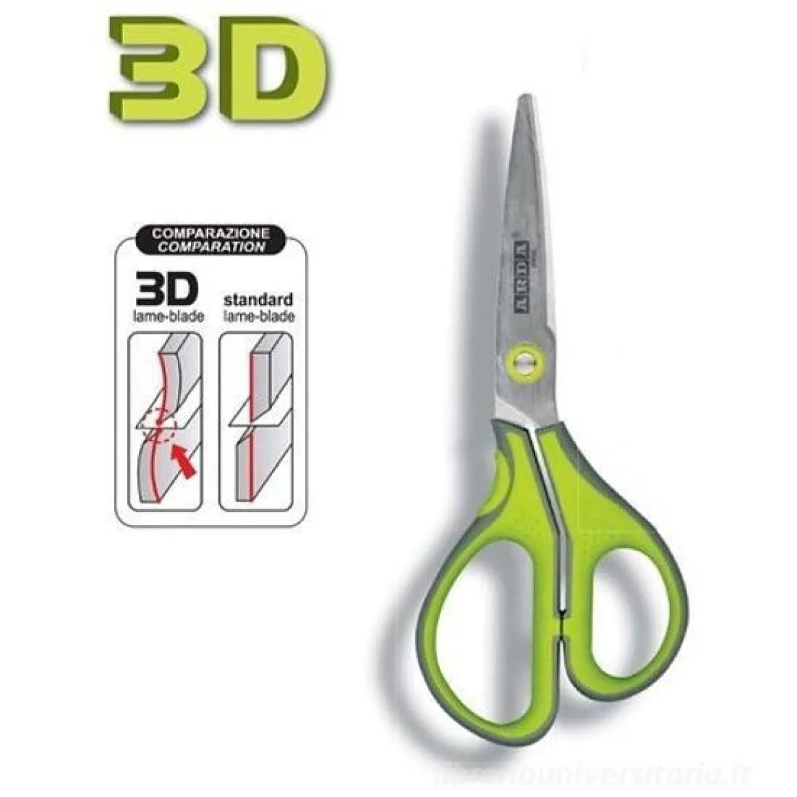 ARDA - REVOLUTION 3D FORBICI IN ACCIAIO INOX BICOLORE 17CM : vendita online ARDA - REVOLUTION 3D FORBICI IN ACCIAIO INOX BICOLORE 17CM in offerta