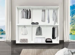 Armadio 3 ante scorrevoli e 2 specchi: dimensioni 270x65 cm