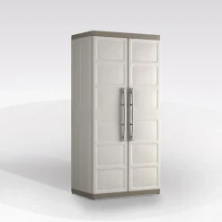 ARMADIO A RIPIANI EXCELLENCE XL RESINA CM 89X54 H.182 BEIGE E TORTORA: vendita online ARMADIO A RIPIANI EXCELLENCE XL RESINA CM 89X54 H.182 BEIGE E TORTORA in offerta