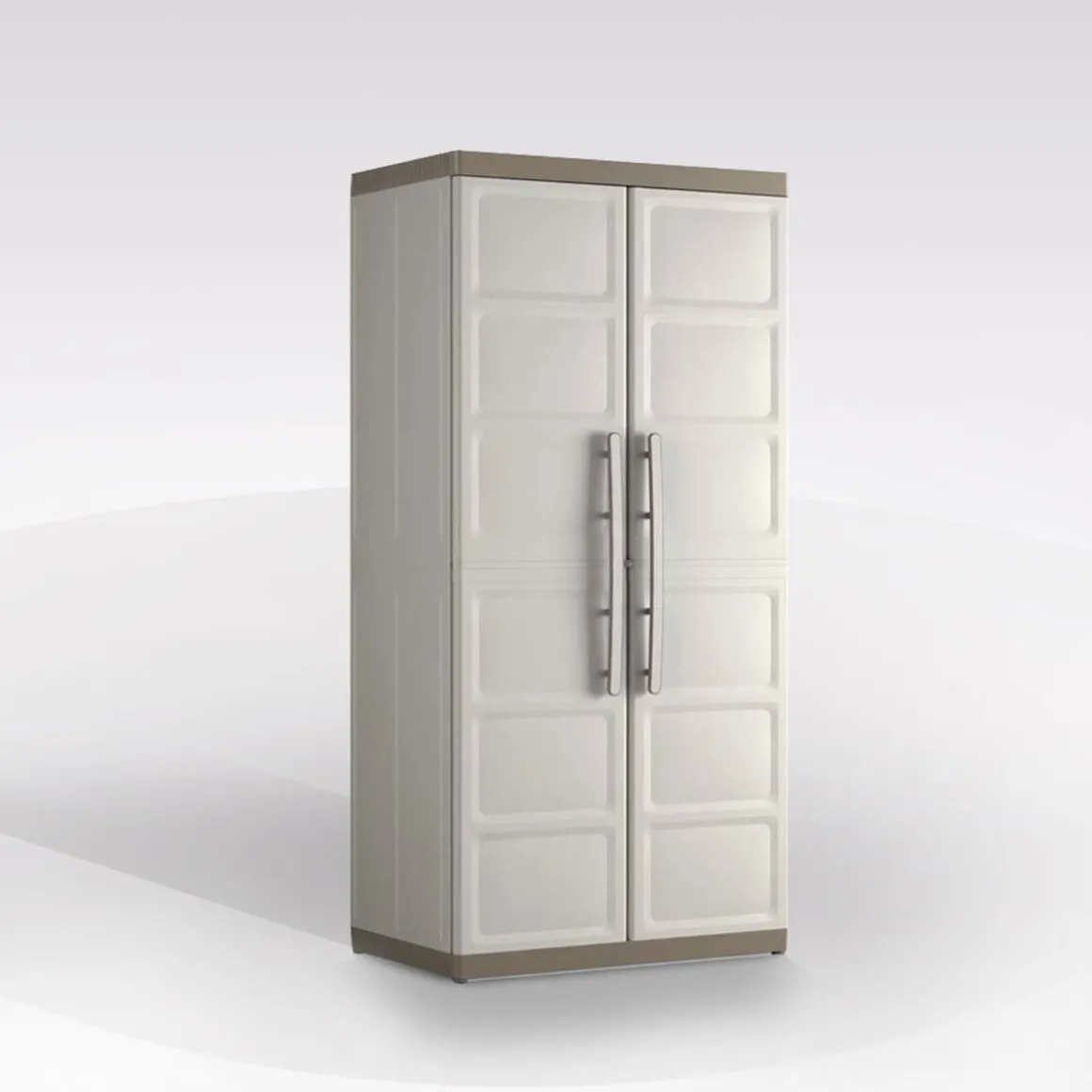ARMADIO A RIPIANI EXCELLENCE XL RESINA CM 89X54 H.182 BEIGE E TORTORA: vendita online ARMADIO A RIPIANI EXCELLENCE XL RESINA CM 89X54 H.182 BEIGE E TORTORA in offerta