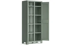 ARMADIO A RIPIANI/PORTASCOPE MOD. PLANET OUTDOOR IN RESINA CM 80X44 H 182 GRIGIO/VERDE: vendita online ARMADIO A RIPIANI/PORTASCOPE MOD. PLANET OUTDOOR IN RESINA CM 80X44 H 182 GRIGIO/VERDE in offerta
