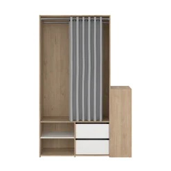 ARMADIO ATTREZZATO CON SCARPIERA CM 128X40.5 H. 197.5 JACKSON HICKORY: vendita online ARMADIO ATTREZZATO CON SCARPIERA CM 128X40.5 H. 197.5 JACKSON HICKORY in offerta
