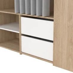 ARMADIO ATTREZZATO CON SCARPIERA CM 128X40.5 H. 197.5 JACKSON HICKORY: vendita online ARMADIO ATTREZZATO CON SCARPIERA CM 128X40.5 H. 197.5 JACKSON HICKORY in offerta