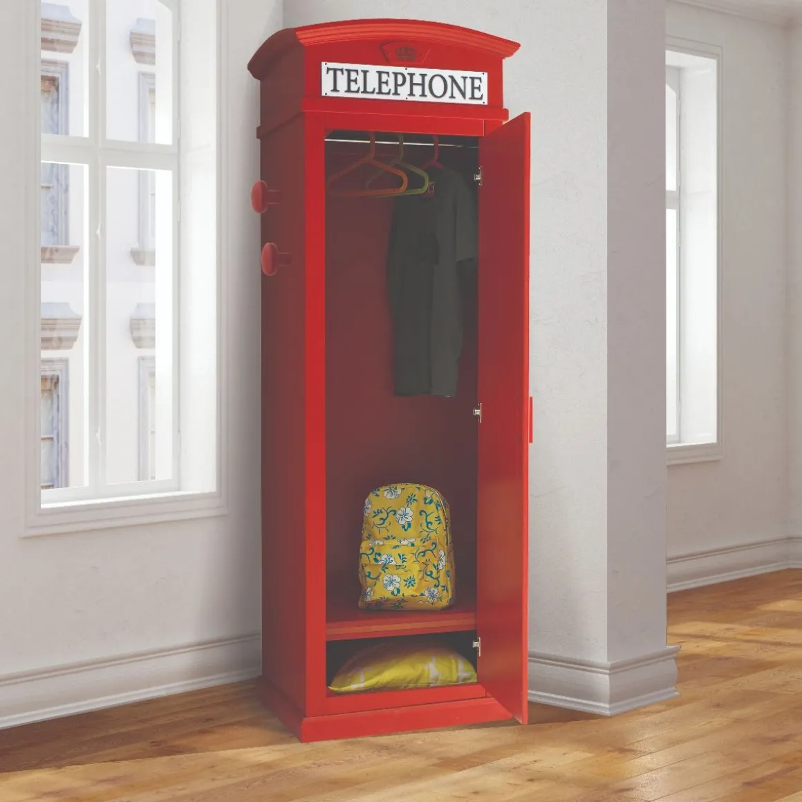 ARMADIO CABINA TELEFONICA CM68X55 H. 215 LEGNO ROSSA: vendita online ARMADIO CABINA TELEFONICA CM68X55 H. 215 LEGNO ROSSA in offerta