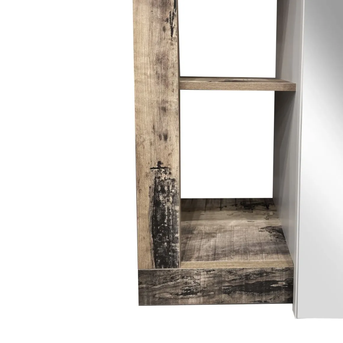 ARMADIO HAMBURG CM 91X27 H. 209 PERO E BIANCO OPACO CON SPECCHIO: vendita online ARMADIO HAMBURG CM 91X27 H. 209 PERO E BIANCO OPACO CON SPECCHIO in offerta