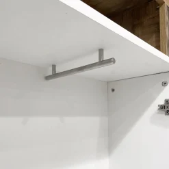 ARMADIO HAMBURG CM 91X27 H. 209 PERO E BIANCO OPACO CON SPECCHIO: vendita online ARMADIO HAMBURG CM 91X27 H. 209 PERO E BIANCO OPACO CON SPECCHIO in offerta