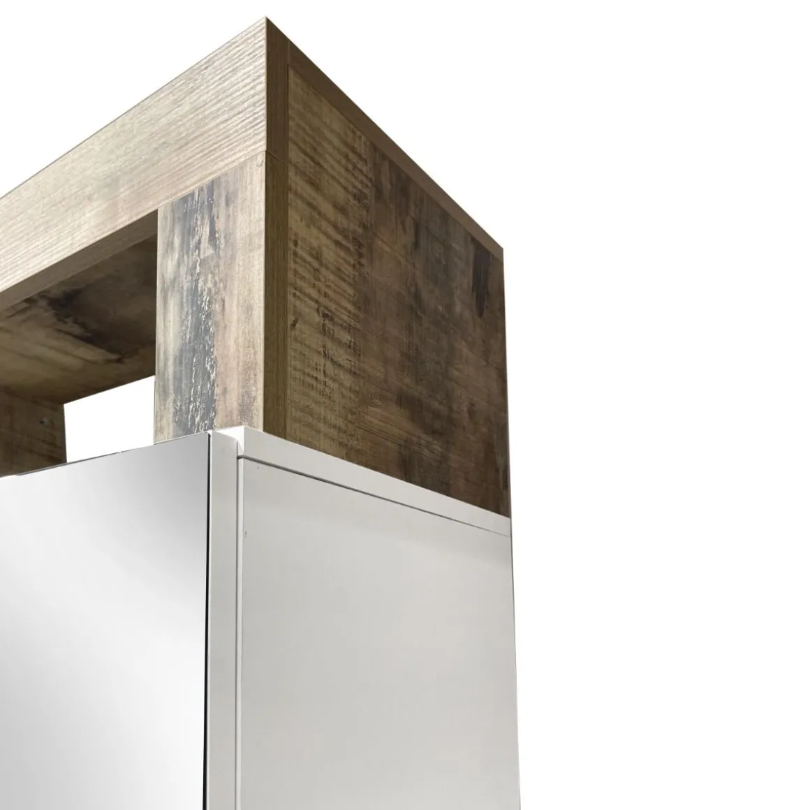ARMADIO HAMBURG CM 91X27 H. 209 PERO E BIANCO OPACO CON SPECCHIO: vendita online ARMADIO HAMBURG CM 91X27 H. 209 PERO E BIANCO OPACO CON SPECCHIO in offerta