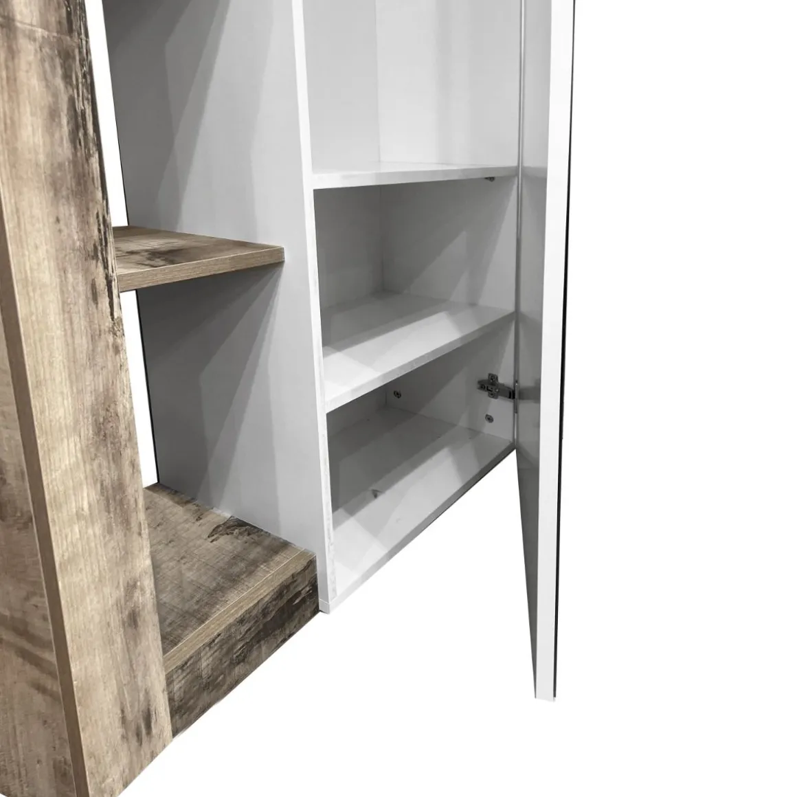 ARMADIO HAMBURG CM 91X27 H. 209 PERO E BIANCO OPACO CON SPECCHIO: vendita online ARMADIO HAMBURG CM 91X27 H. 209 PERO E BIANCO OPACO CON SPECCHIO in offerta