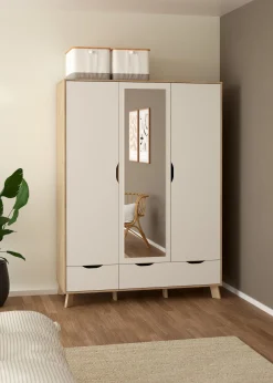 ARMADIO IKAST CM 147.2X58.1 H.201 JACKSON HICKORY E BIANCO OPACO: vendita online ARMADIO IKAST CM 147.2X58.1 H.201 JACKSON HICKORY E BIANCO OPACO in offerta