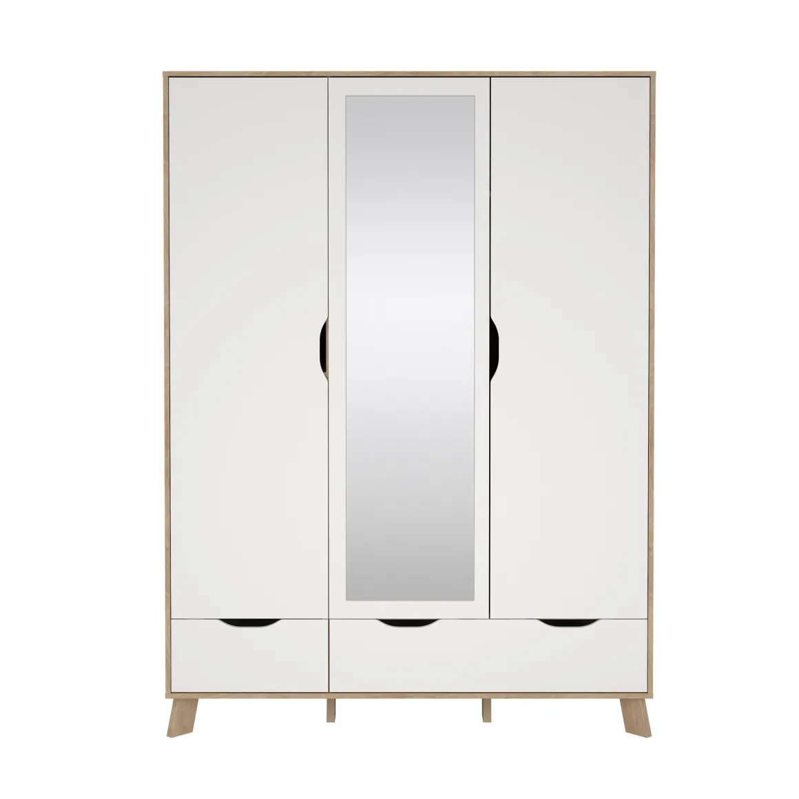 ARMADIO IKAST CM 147.2X58.1 H.201 JACKSON HICKORY E BIANCO OPACO: vendita online ARMADIO IKAST CM 147.2X58.1 H.201 JACKSON HICKORY E BIANCO OPACO in offerta