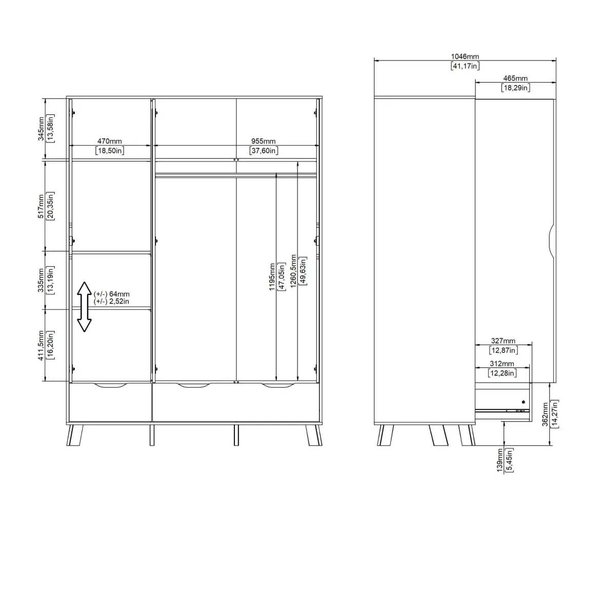 ARMADIO IKAST CM 147.2X58.1 H.201 JACKSON HICKORY E BIANCO OPACO: vendita online ARMADIO IKAST CM 147.2X58.1 H.201 JACKSON HICKORY E BIANCO OPACO in offerta