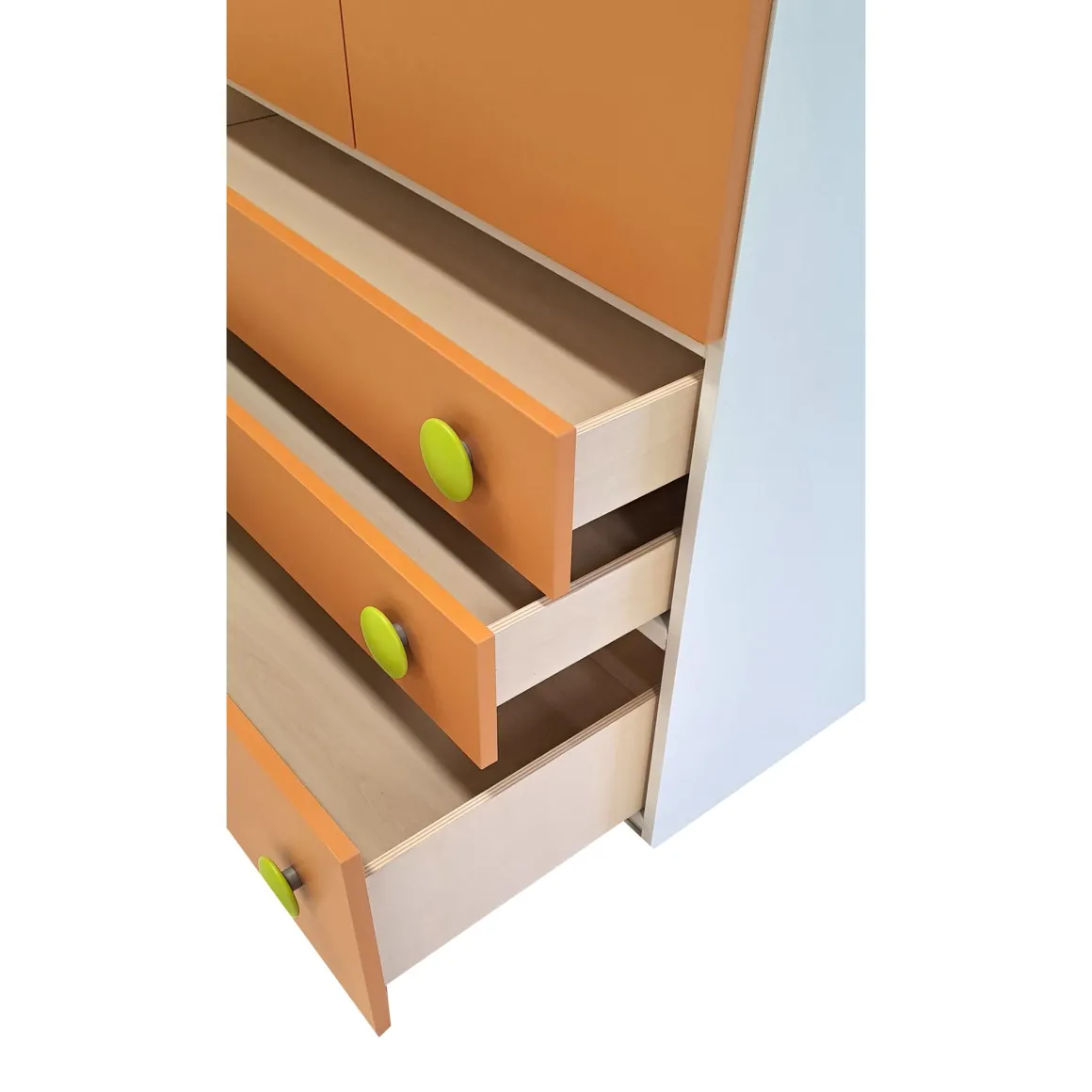 ARMADIO JOB CM 150X58 H.259.2 BIANCO/PERA/ALBICOCCA