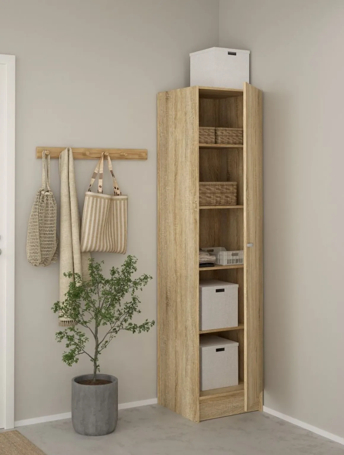 ARMADIO MOD. FOCUS CM 49,2X47 H. 200 OAK : vendita online ARMADIO MOD. FOCUS CM 49,2X47 H. 200 OAK in offerta