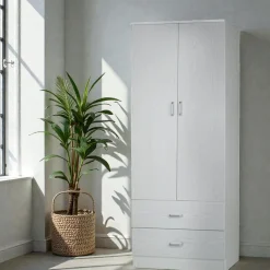 ARMADIO MULTIUSO CM 80X52 H. 190 ROVERE SBIANCATO: vendita online ARMADIO MULTIUSO CM 80X52 H. 190 ROVERE SBIANCATO in offerta