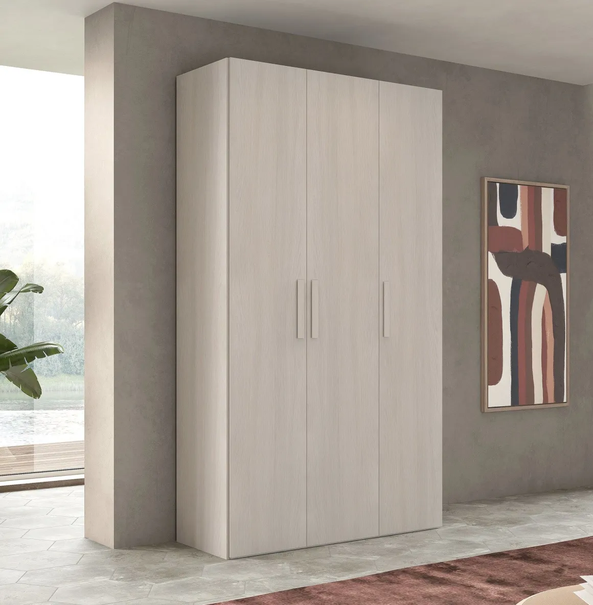 ARMADIO NEW IDA CM 130X53 H. 236,5 OLMO