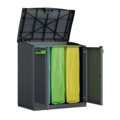 ARMADIO PORTARIFIUTI MOD. MOBY COMPACT IN RESINA CM 90X55 H. 100 ANTRACITE: vendita online ARMADIO PORTARIFIUTI MOD. MOBY COMPACT IN RESINA CM 90X55 H. 100 ANTRACITE in offerta