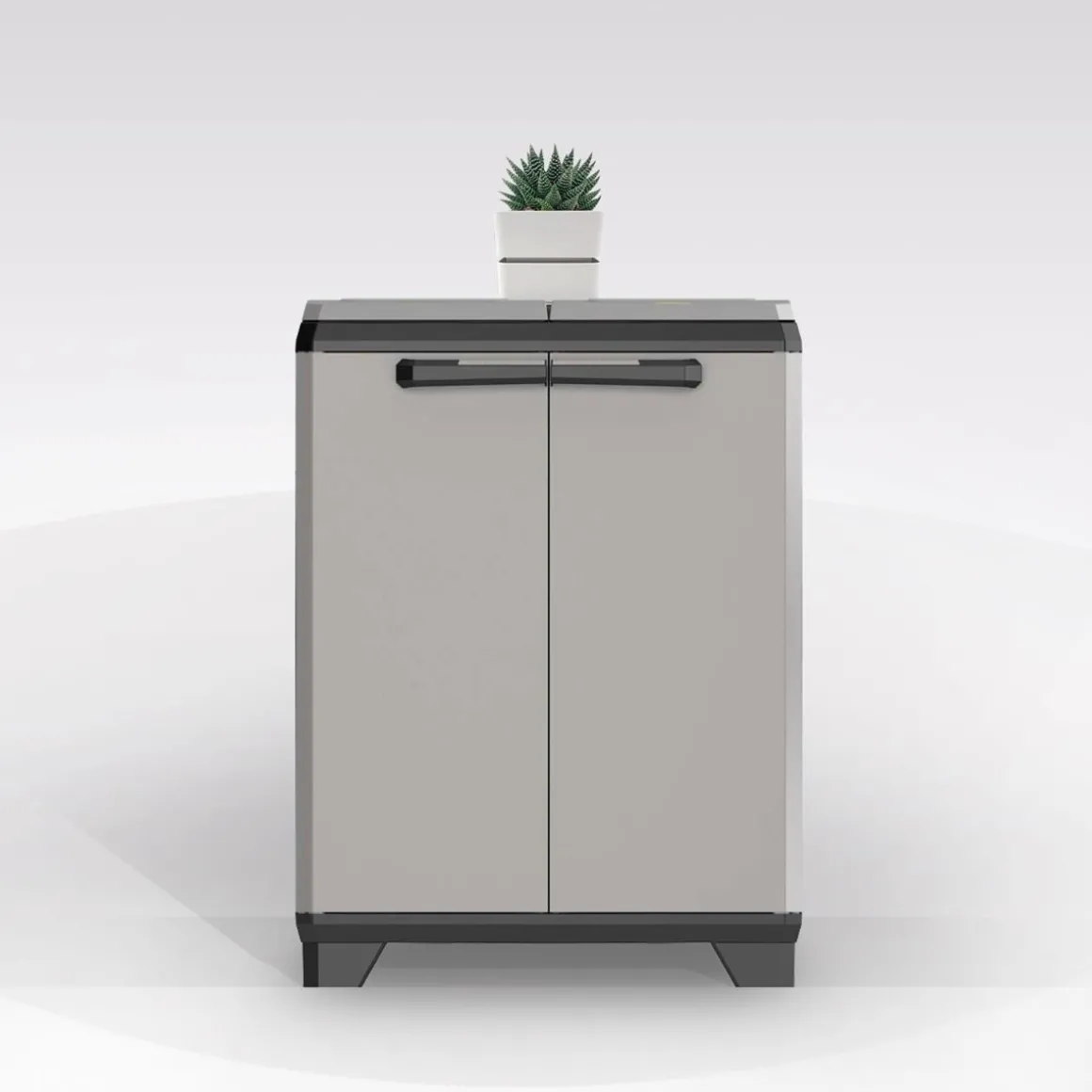 ARMADIO PORTARIFIUTI MOD. SPLIT PREMIUM IN RESINA CM 68X39 H. 92 GRIGIO SCURO E NERO: vendita online ARMADIO PORTARIFIUTI MOD. SPLIT PREMIUM IN RESINA CM 68X39 H. 92 GRIGIO SCURO E NERO in offerta