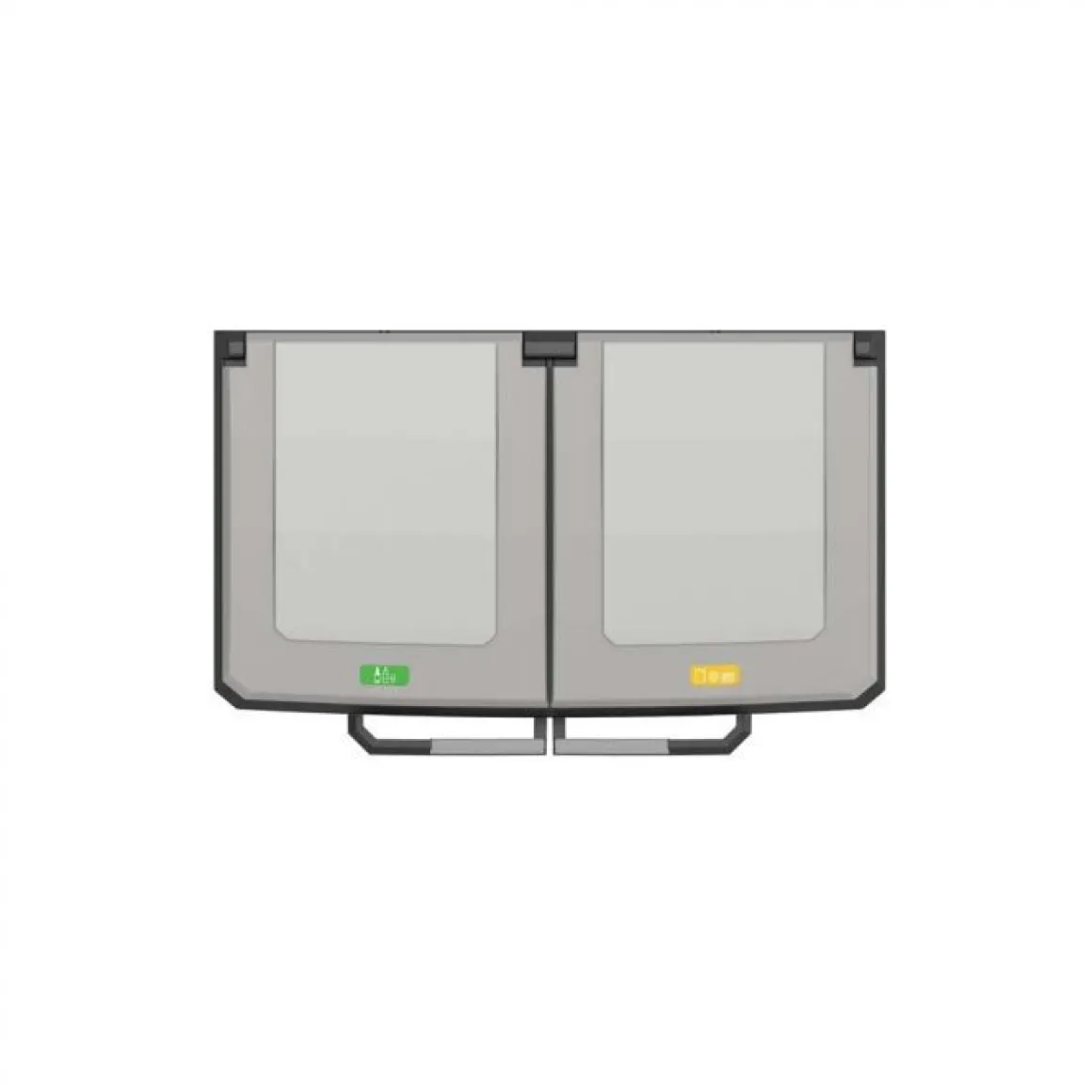 ARMADIO PORTARIFIUTI MOD. SPLIT PREMIUM IN RESINA CM 68X39 H. 92 GRIGIO SCURO E NERO: vendita online ARMADIO PORTARIFIUTI MOD. SPLIT PREMIUM IN RESINA CM 68X39 H. 92 GRIGIO SCURO E NERO in offerta