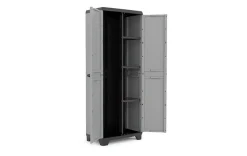 ARMADIO PORTASCOPE MOD STILO IN RESINA CM 68X39 H 173 GRIGIO SCURO E NERO: vendita online ARMADIO PORTASCOPE MOD STILO IN RESINA CM 68X39 H 173 GRIGIO SCURO E NERO in offerta