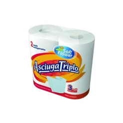 ASCIUGATRIPLO 3VELI 2ROTOLI 75STRAPPI SOFT FLOWER: vendita online ASCIUGATRIPLO 3VELI 2ROTOLI 75STRAPPI SOFT FLOWER in offerta