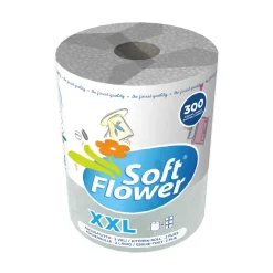 ASCIUGATUTTO 1 ROTOLO 300STRATI DECORATO SOFT FLOWER XXL: vendita online ASCIUGATUTTO 1 ROTOLO 300STRATI DECORATO SOFT FLOWER XXL in offerta