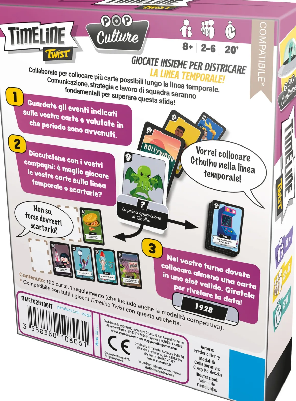ASMODEE - TIMELINE TWIST - POP CULTURE: vendita online ASMODEE - TIMELINE TWIST - POP CULTURE in offerta