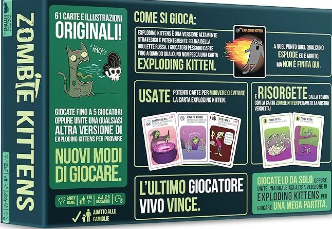 ASMODEE - ZOMBIE KITTENS: vendita online ASMODEE - ZOMBIE KITTENS in offerta