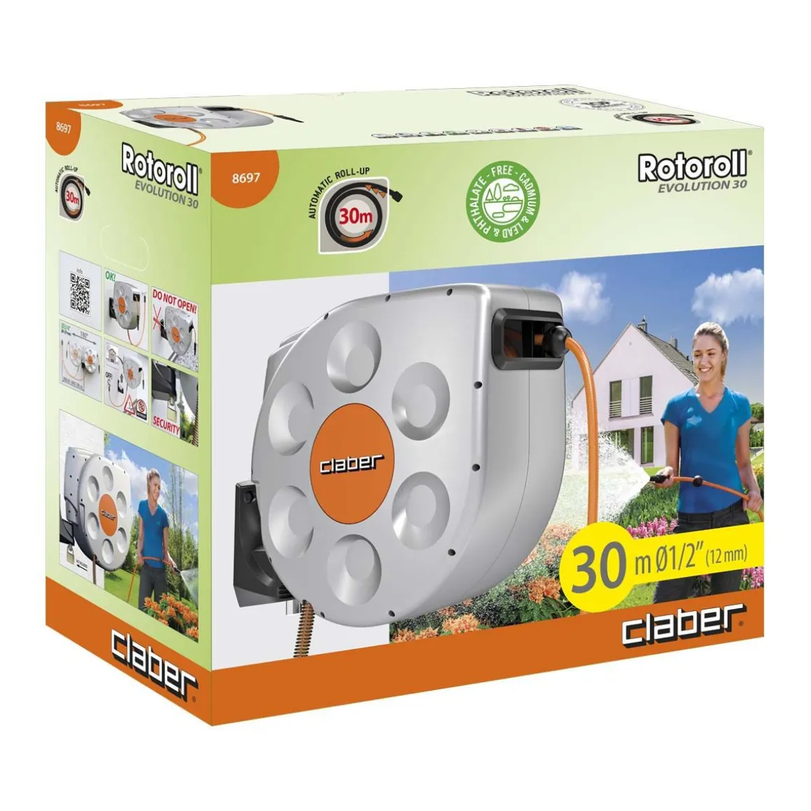 Avvolgitubo da irrigazione 30mt: Rotoroll Evolution