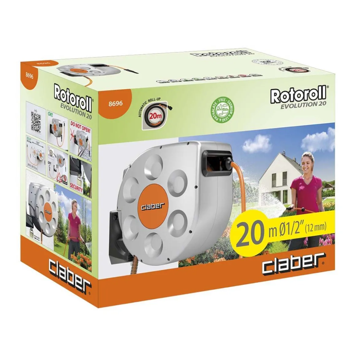 Avvolgitubo per giardinaggio: rotoroll evolution 20mt
