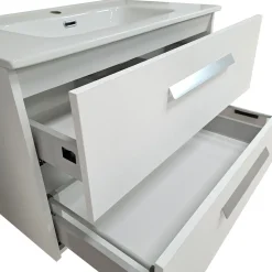 BAGNO COMPLETO MOD. ANGELA CM 81 BIANCO NORDICO