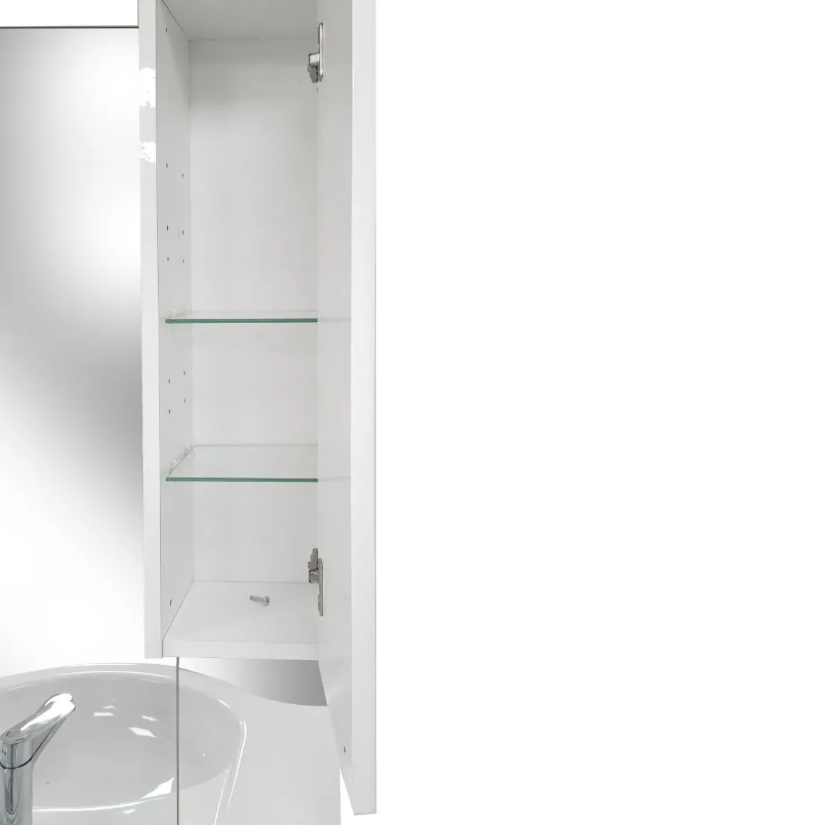 BAGNO COMPLETO MOD. CINZIA CM 85 BIANCO LUCIDO