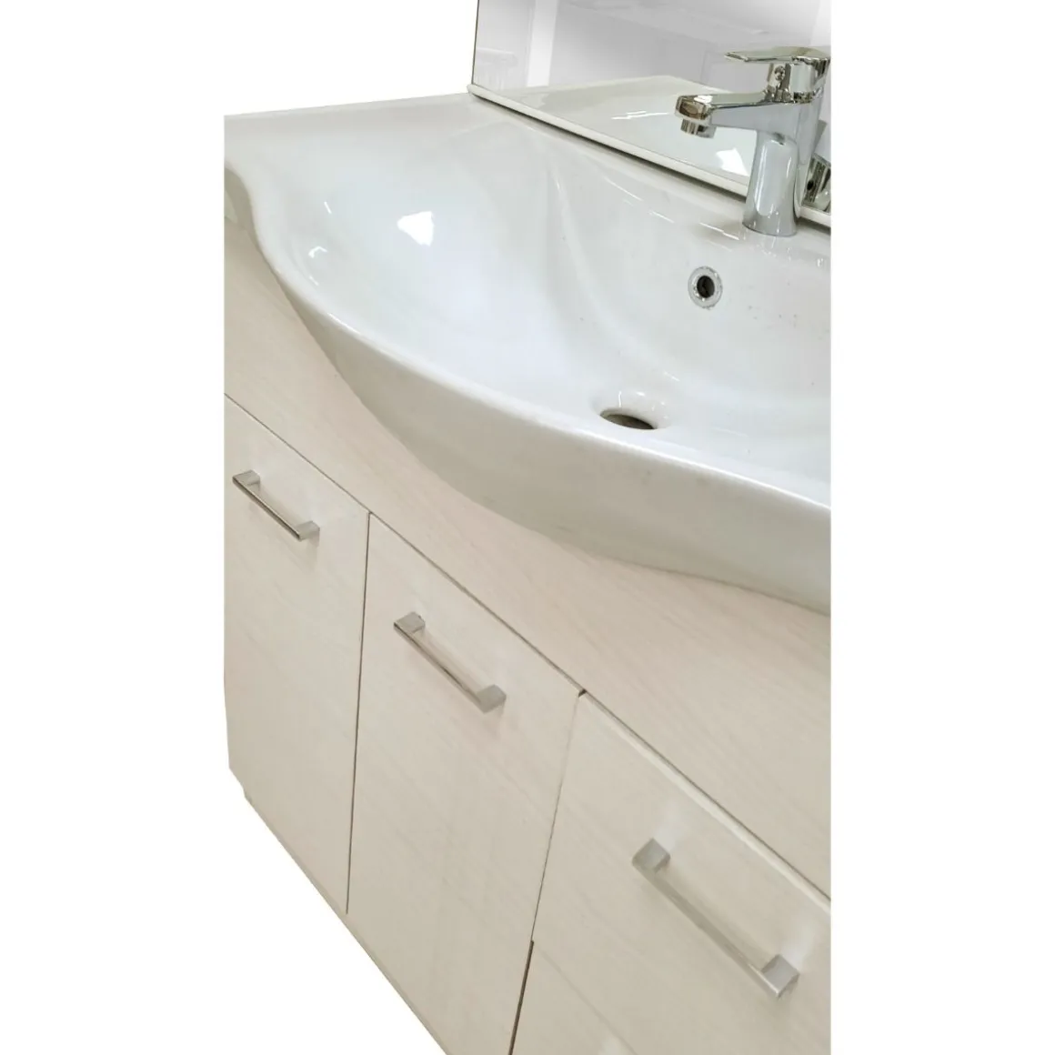 BAGNO COMPLETO MOD. CINZIA CM 80 OLMO BIANCO