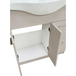 BAGNO COMPLETO MOD. CINZIA CM 80 OLMO BIANCO