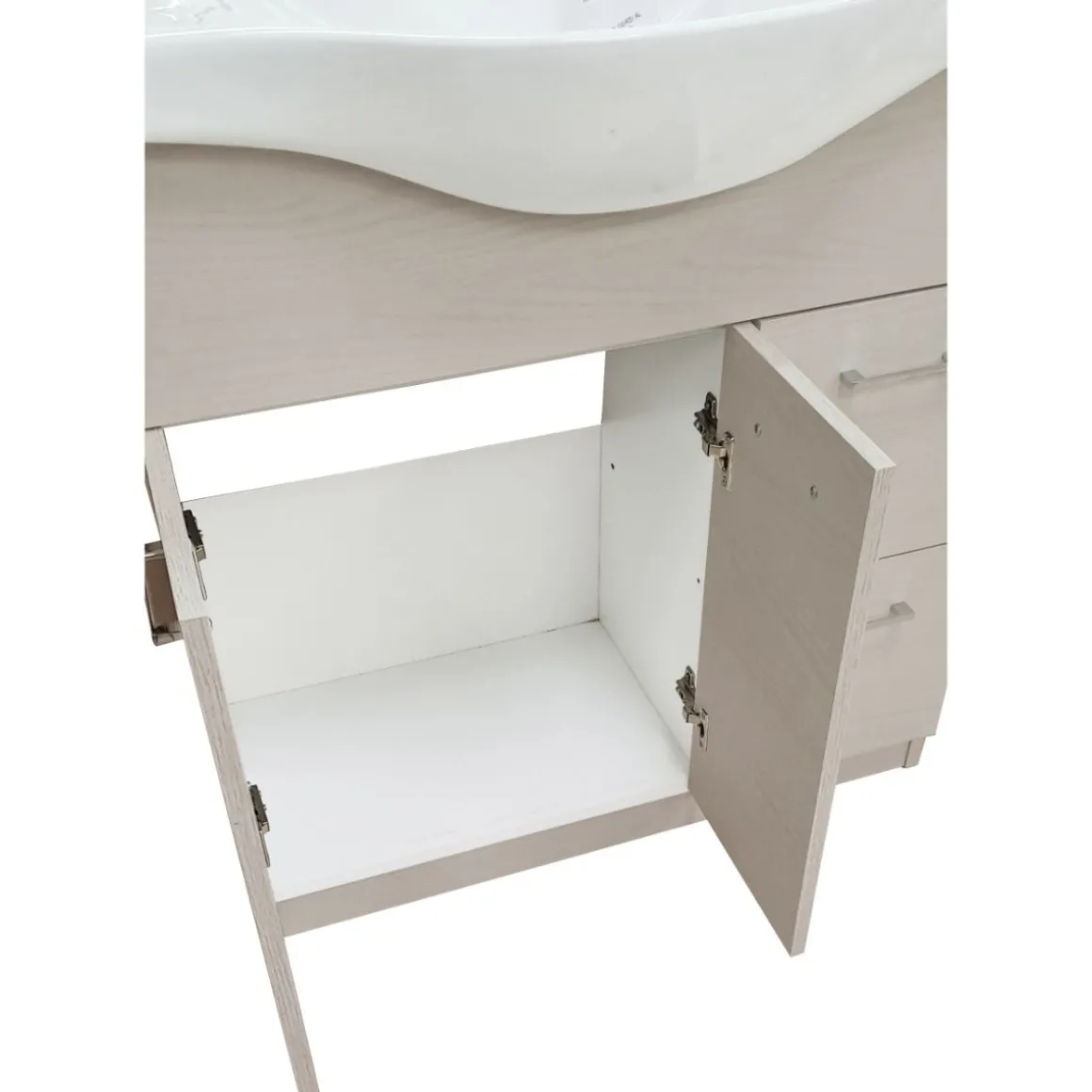 BAGNO COMPLETO MOD. CINZIA CM 80 OLMO BIANCO