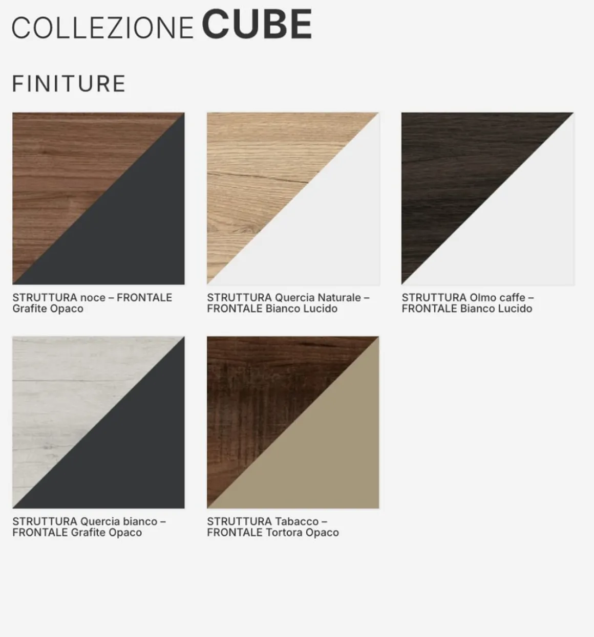 BAGNO COMPLETO MOD. CUBE 2 CM 121 QUERCIA BIANCA