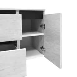 BAGNO COMPLETO MOD. CUBE 2 CM 121 QUERCIA BIANCA
