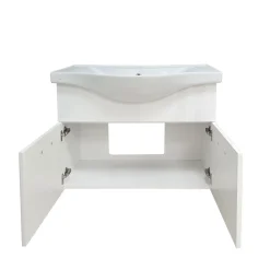 BAGNO COMPLETO MOD.SOLE CM 80 BIANCO LUCIDO