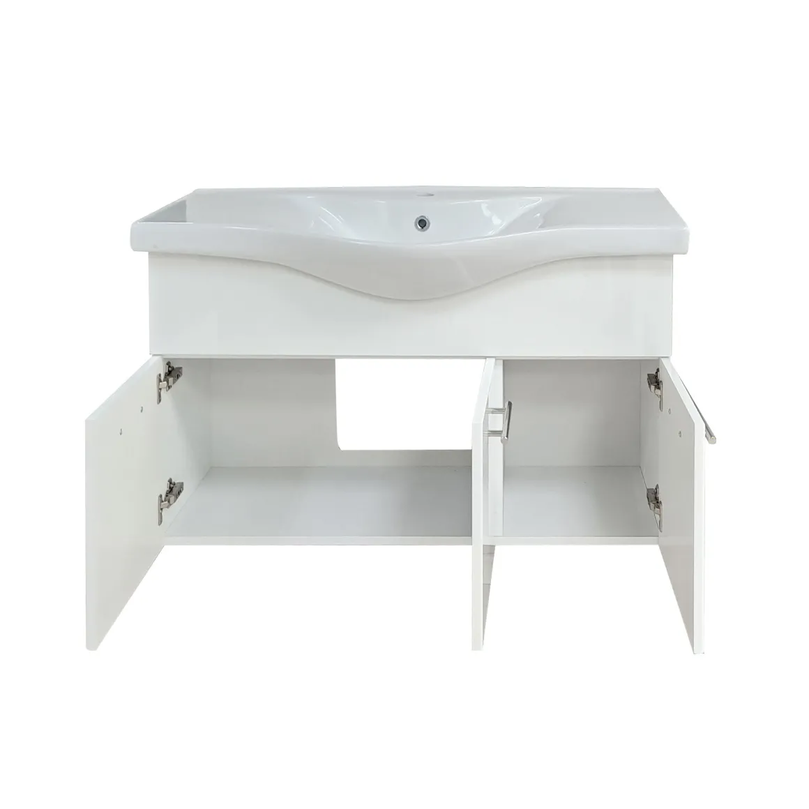 BAGNO COMPLETO MOD.SOLE CM 100 BIANCO LUCIDO