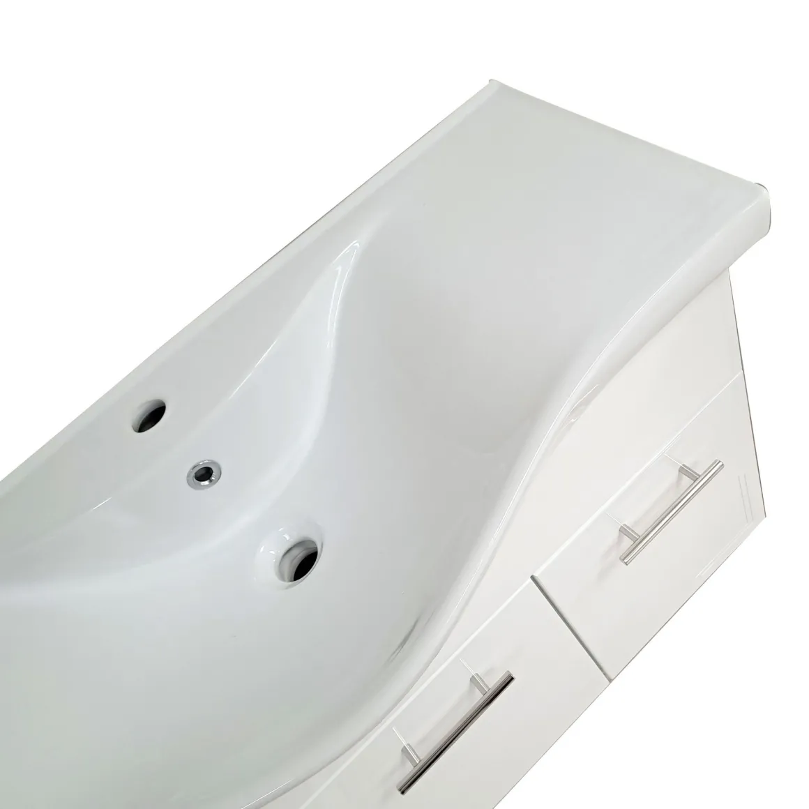 BAGNO COMPLETO MOD.SOLE CM 100 BIANCO LUCIDO