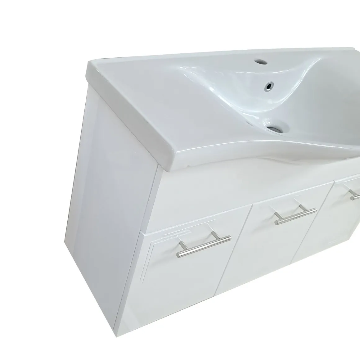 BAGNO COMPLETO MOD.SOLE CM 100 BIANCO LUCIDO