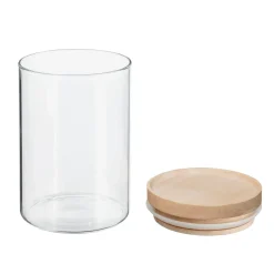 BARATTOLO ERMETICO IN VETRO BOROSILICATO 10X14CM 600ML