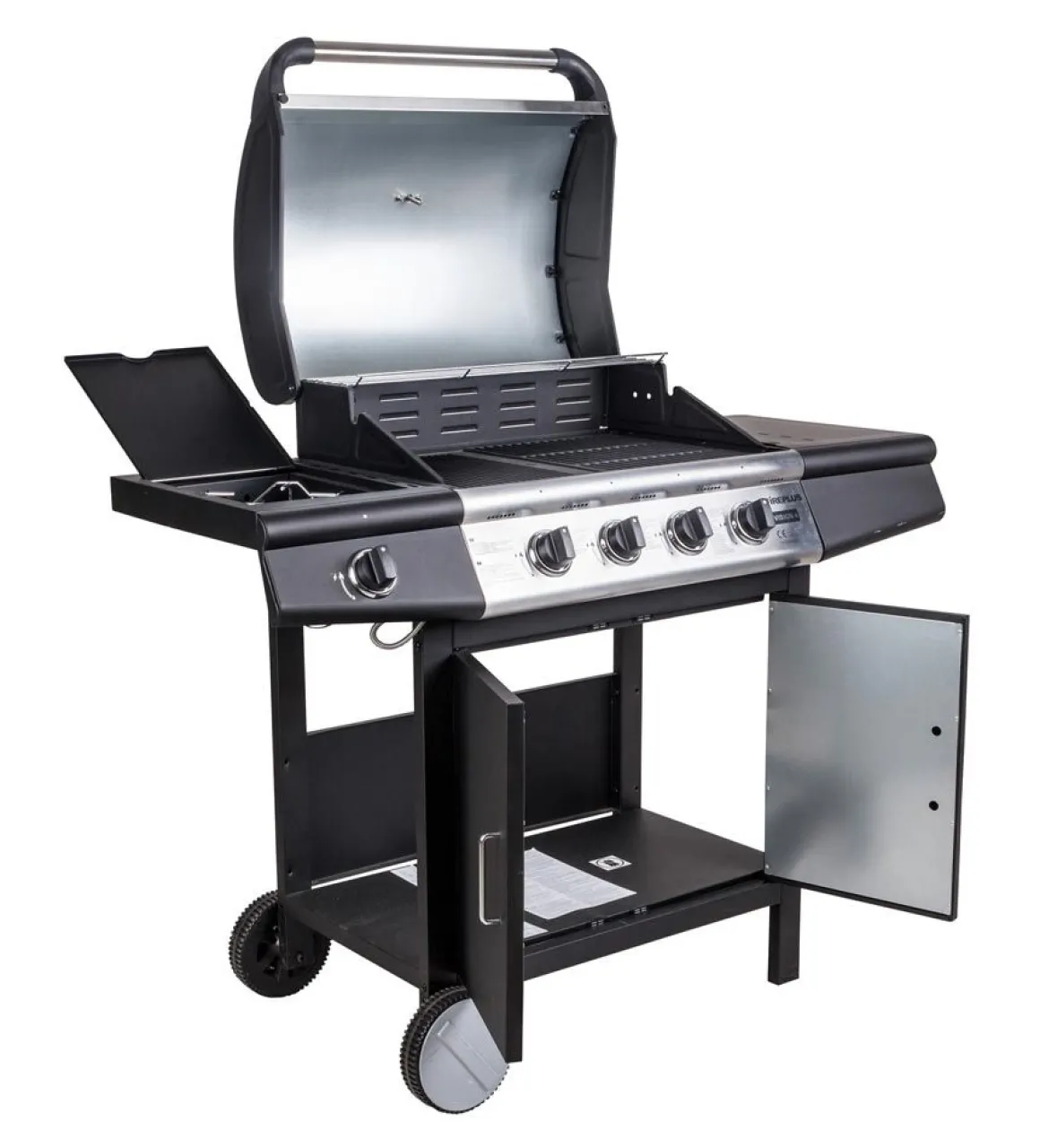 Barbecue a gas: barbecue quattro fuochi in inox