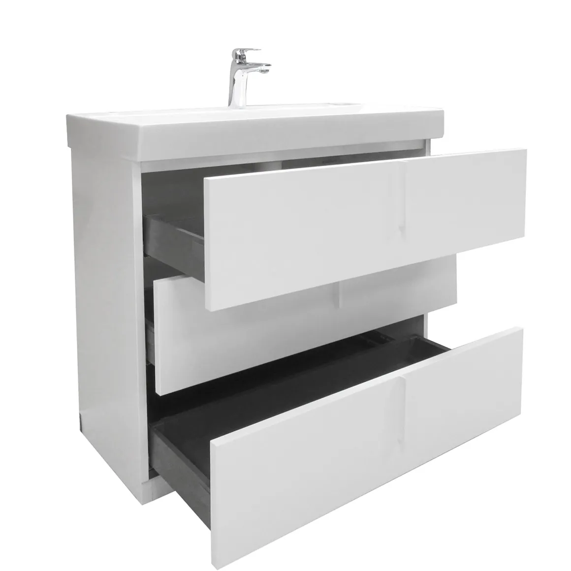 BASE BAGNO MOD. B201 CM 85 BIANCO OPACO